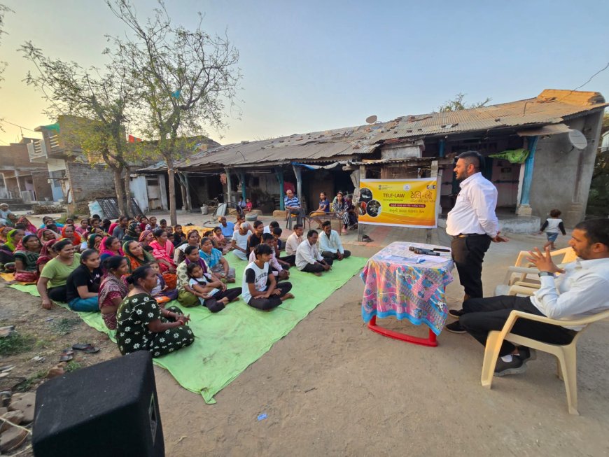 વણોતી ખાતે ટેલી લો યોજના અંતર્ગત કાનૂની સલાહ સેમિનાર યોજાયો